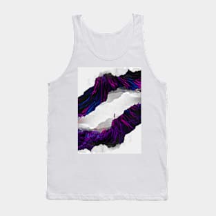 Purple Electric Butterfly Isolation Tank Top